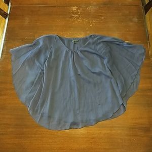 Express Indigo Batwing Blouse